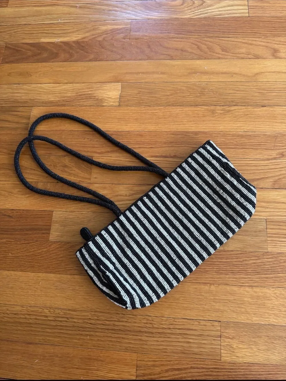 Anthropologie Beaded East West Shoulder Bag One Size